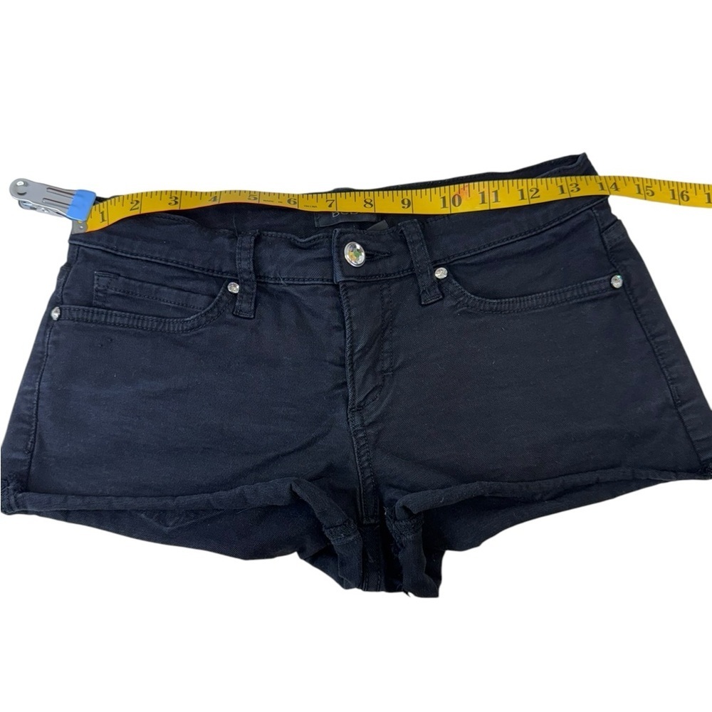bebe.  Black Jean Shorts Fitted Style - Picture 3 of 7